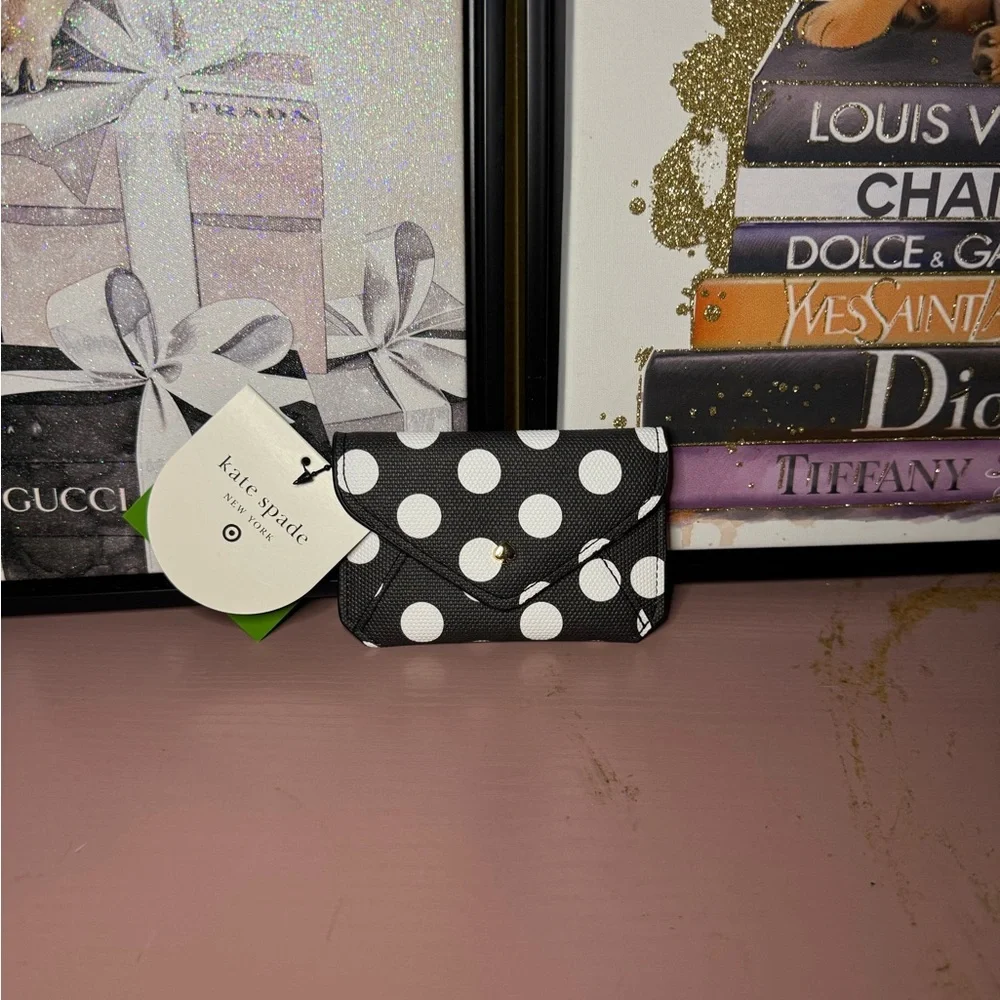 Kate Spade x Target Green Structured Tote with 4 Playful Charms & Card Case - Picture 7 of 8